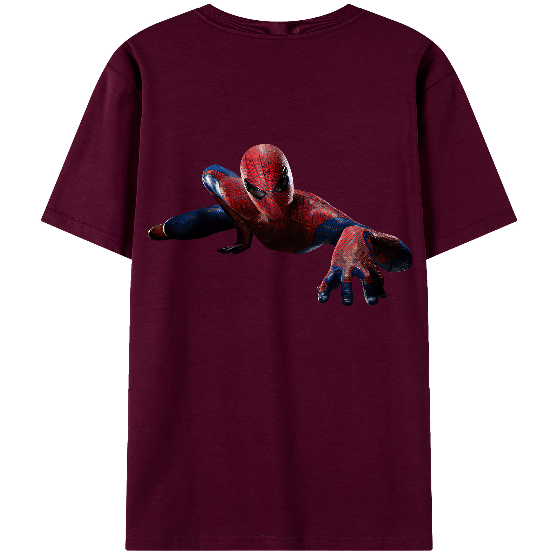 （画像用） Spider Man スパイダーマン レディース半袖Tシャツ(バックプリント)